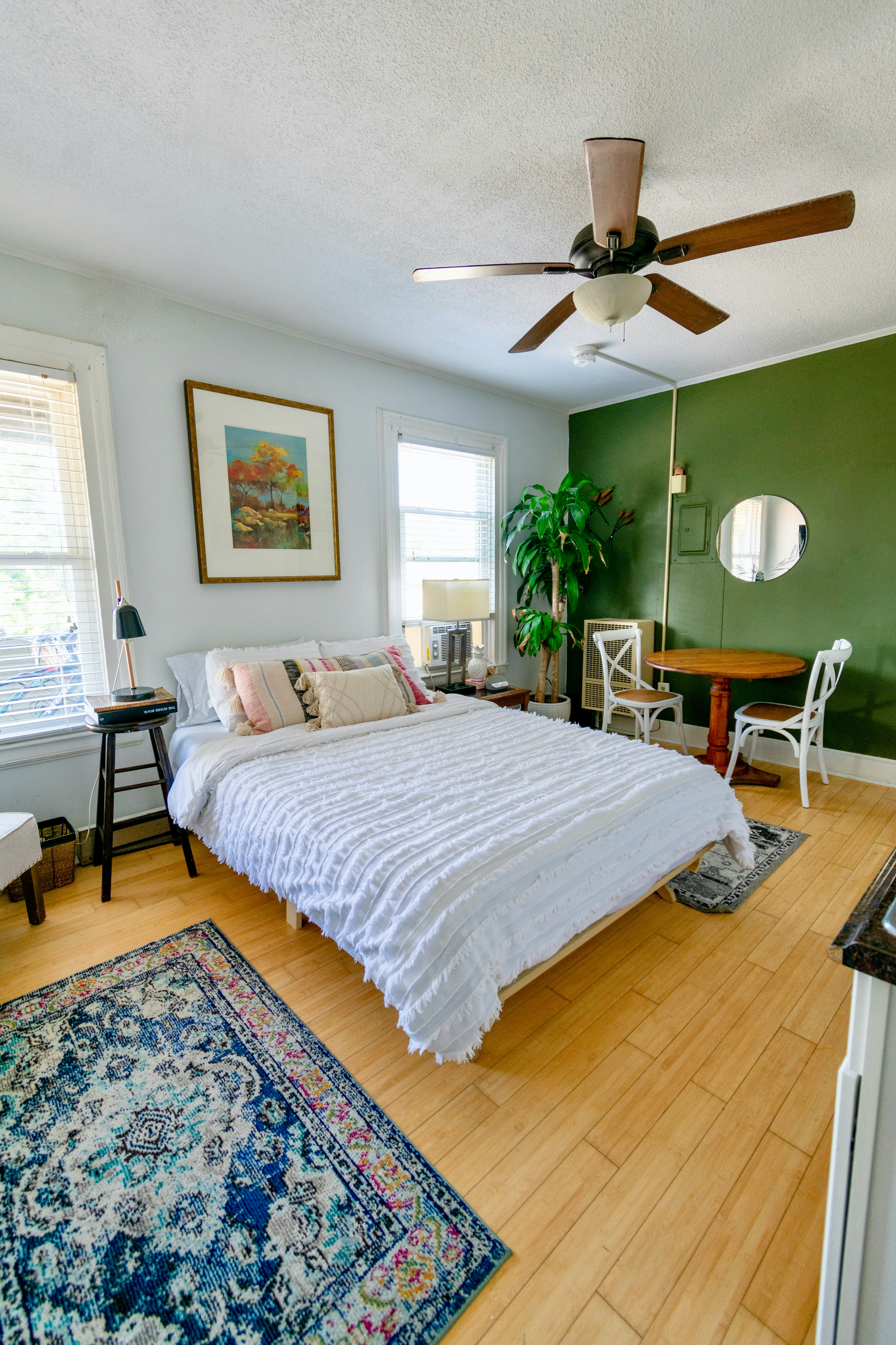 Clean Airbnb bedroom ready for guests